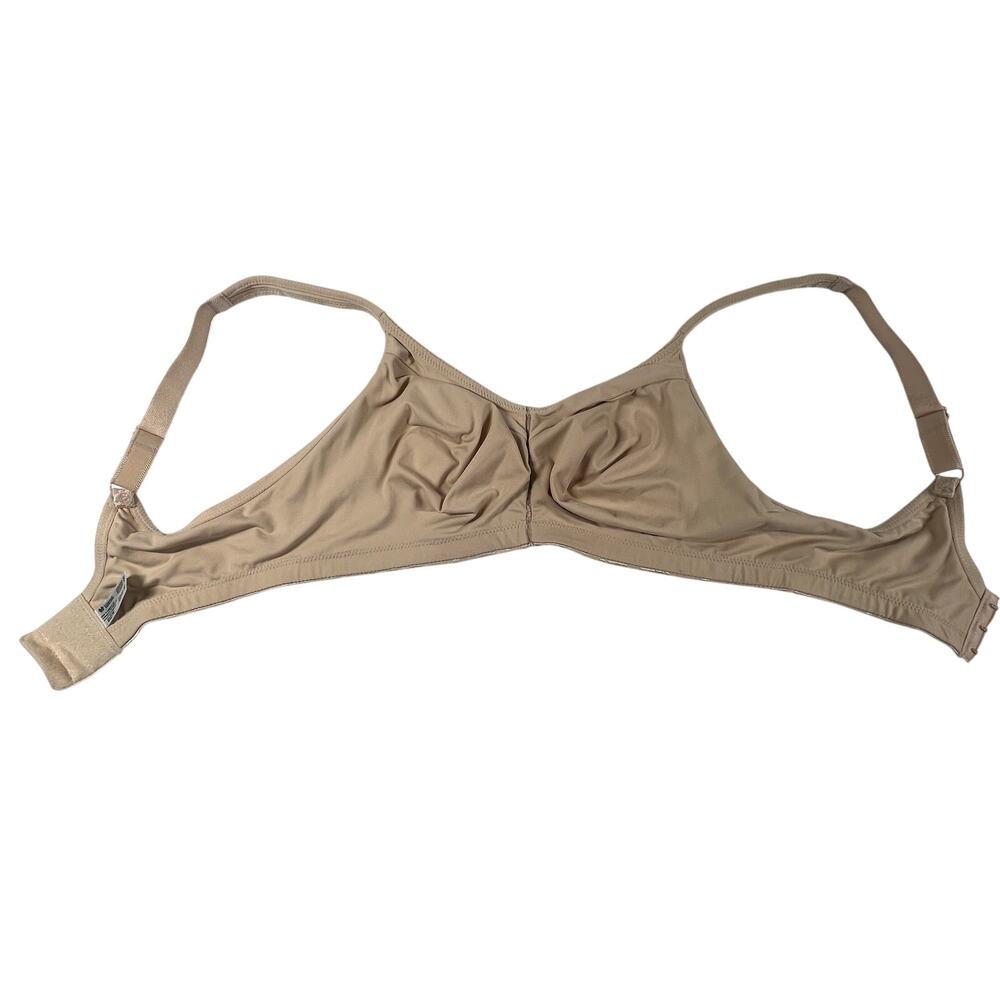 WACOAL Awareness Bra Women 40D Beige Floral Seamless Wire Free Soft Cup NEW - Picture 7 of 13